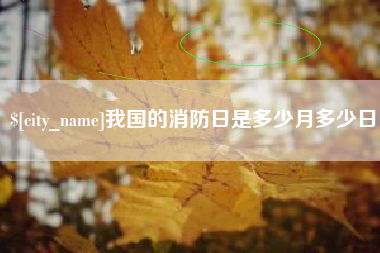 上饶我国的消防日是多少月多少日