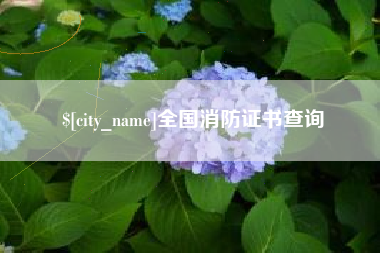 上饶全国消防证书查询