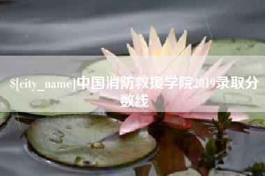 上饶中国消防救援学院2019录取分数线