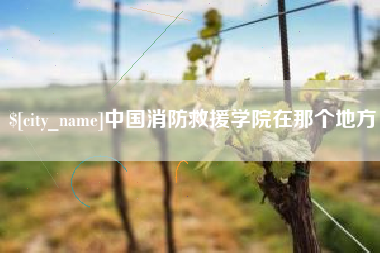 上饶中国消防救援学院在那个地方