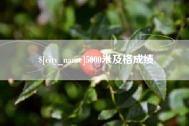 上饶5000米及格成绩
