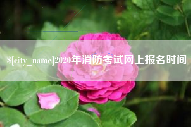 上饶2020年消防考试网上报名时间