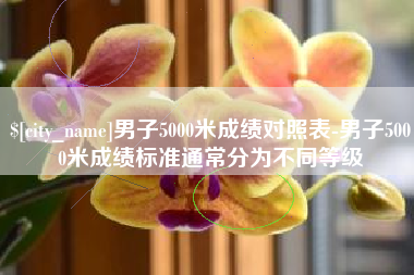 上饶男子5000米成绩对照表-男子5000米成绩标准通常分为不同等级