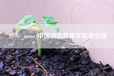 上饶中国消防救援学院录分线