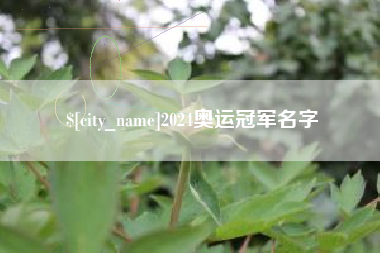 上饶2024奥运冠军名字