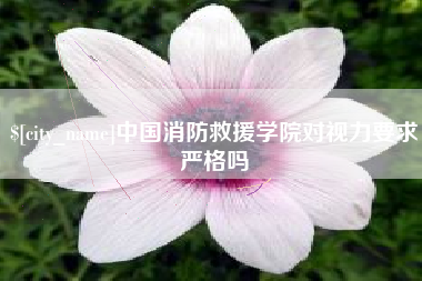 上饶中国消防救援学院对视力要求严格吗