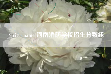 上饶河南消防学校招生分数线