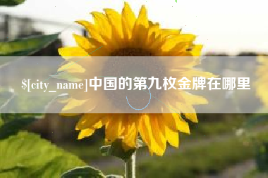 上饶中国的第九枚金牌在哪里