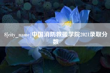 上饶中国消防救援学院2021录取分数