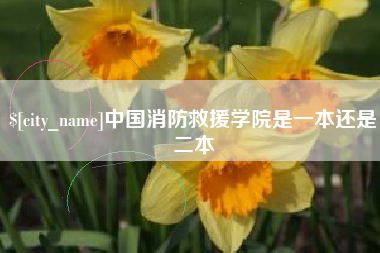 上饶中国消防救援学院是一本还是二本