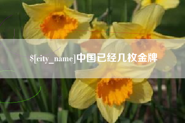 上饶中国已经几枚金牌