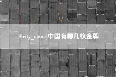 上饶中国有哪几枚金牌