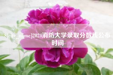 上饶2024消防大学录取分数线公布时间
