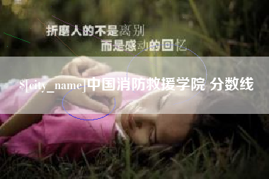 上饶中国消防救援学院 分数线