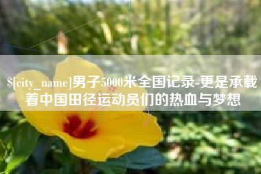 上饶男子5000米全国记录-更是承载着中国田径运动员们的热血与梦想