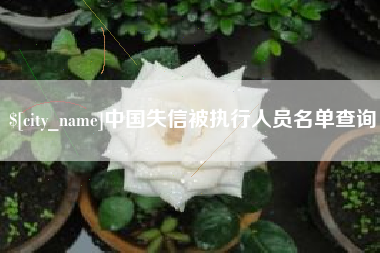 上饶中国失信被执行人员名单查询