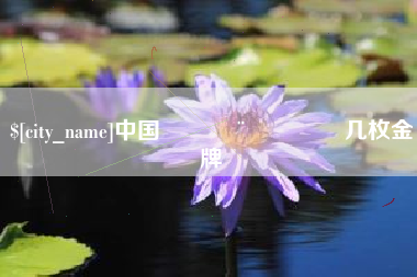 上饶中国🇨🇳几枚金牌