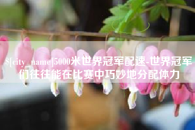 上饶5000米世界冠军配速-世界冠军们往往能在比赛中巧妙地分配体力