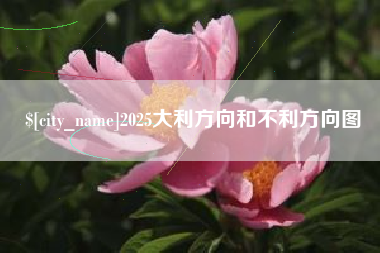 上饶2025大利方向和不利方向图