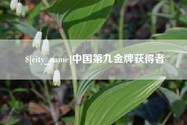 上饶中国第九金牌获得者