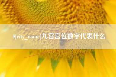 上饶九宫宫位数字代表什么