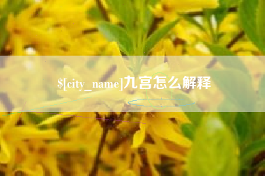 上饶九宫怎么解释