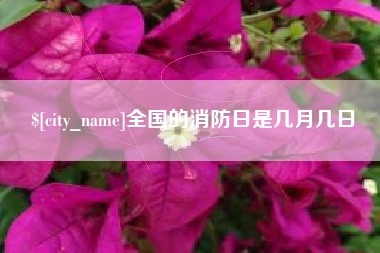 上饶全国的消防日是几月几日